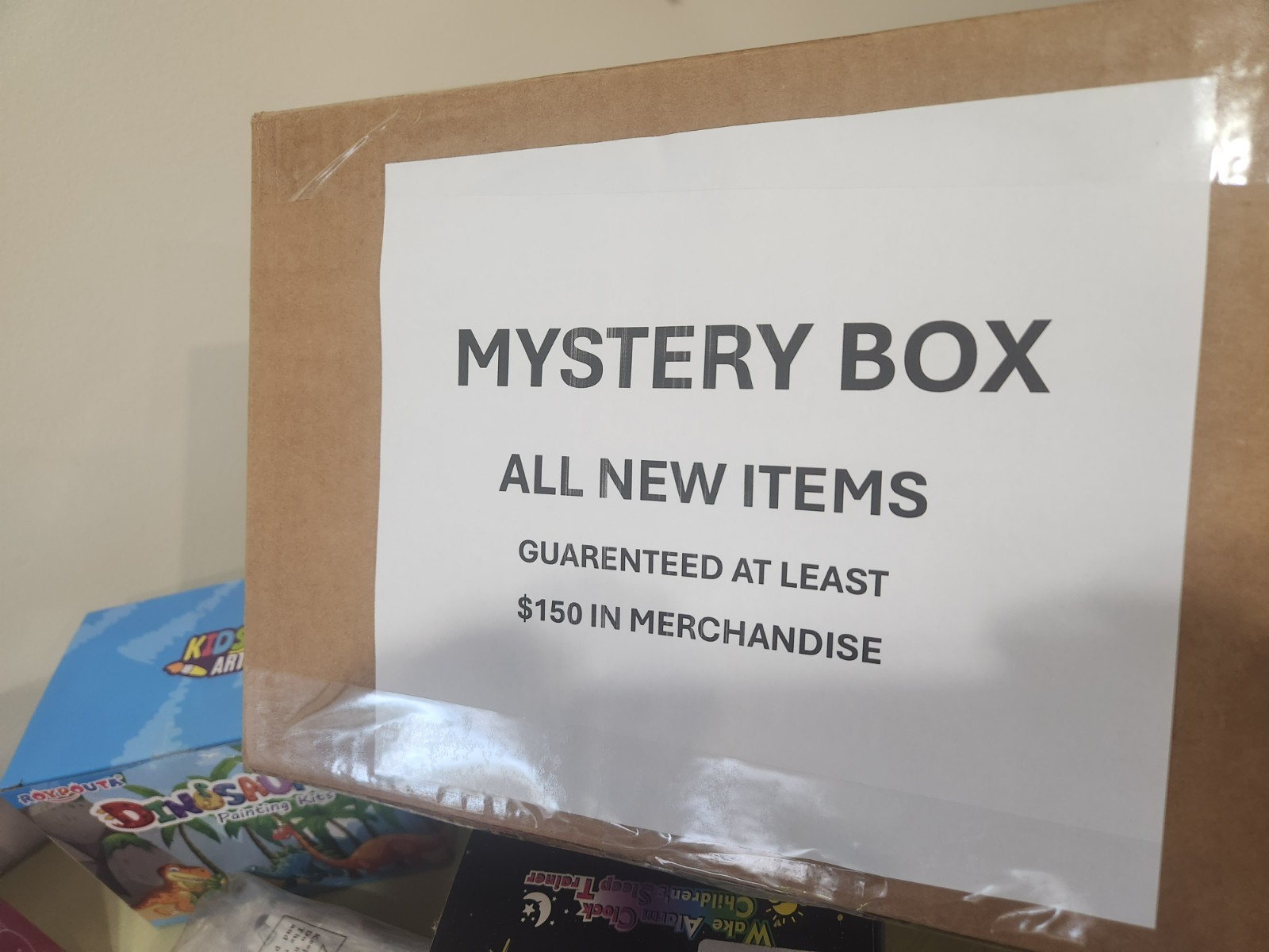 all new items, mystery boxes