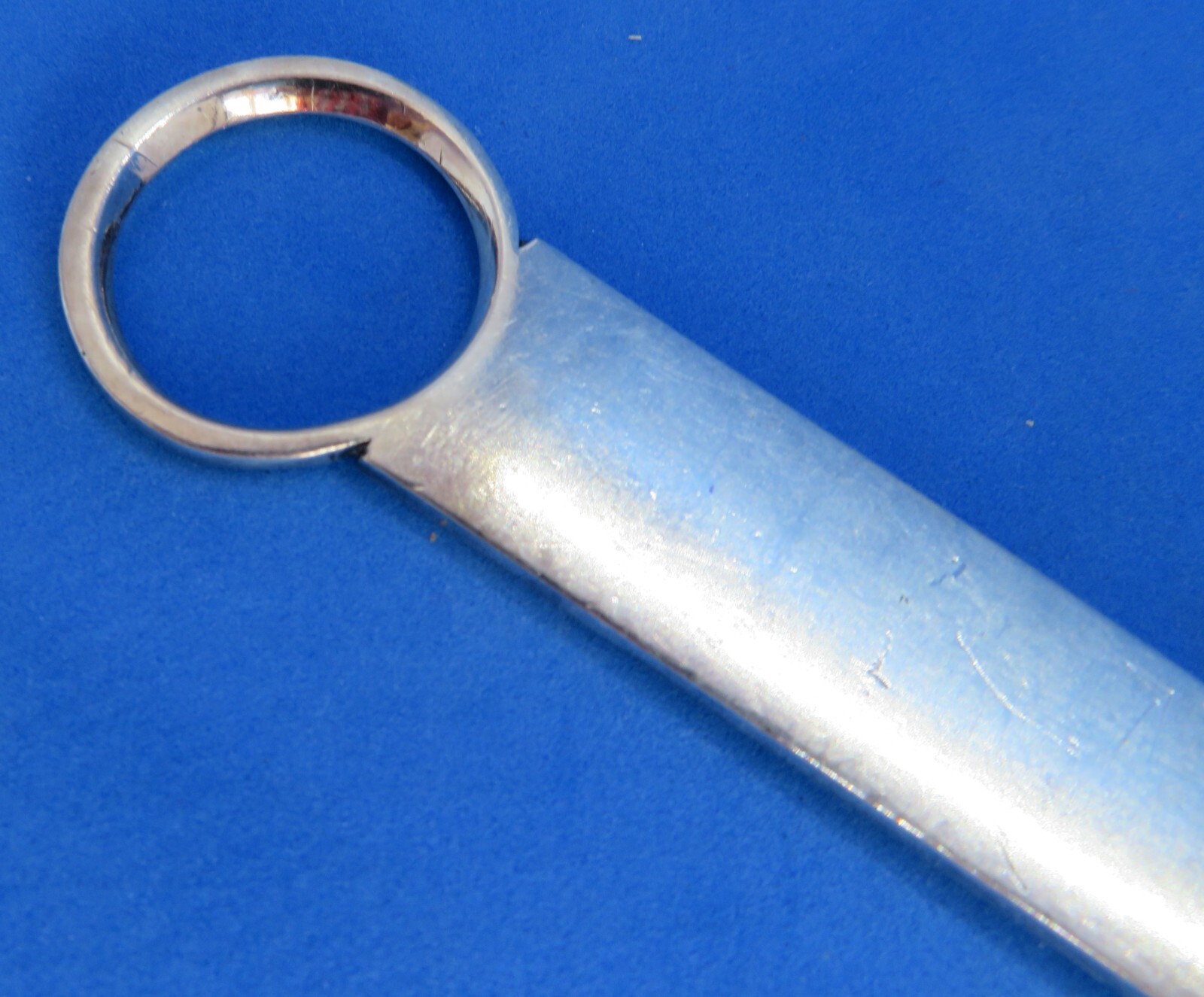 Silver plated vintage Victorian antique meat skewer