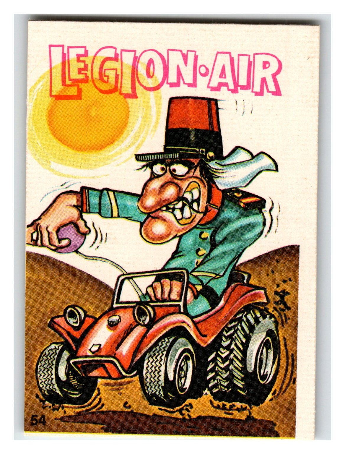 LEGION-AIR Sticker Single #54 Cartoon Dune Buggy Hot Rod Humorous