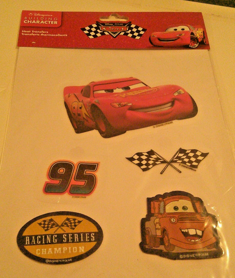 Disney Pixar Cars Heat Iron On Transfers