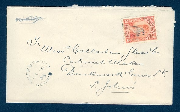 NEWFOUNDLAND GREENSPOND JA 16/06 SPLIT CRICLE TO ST JOHN'S