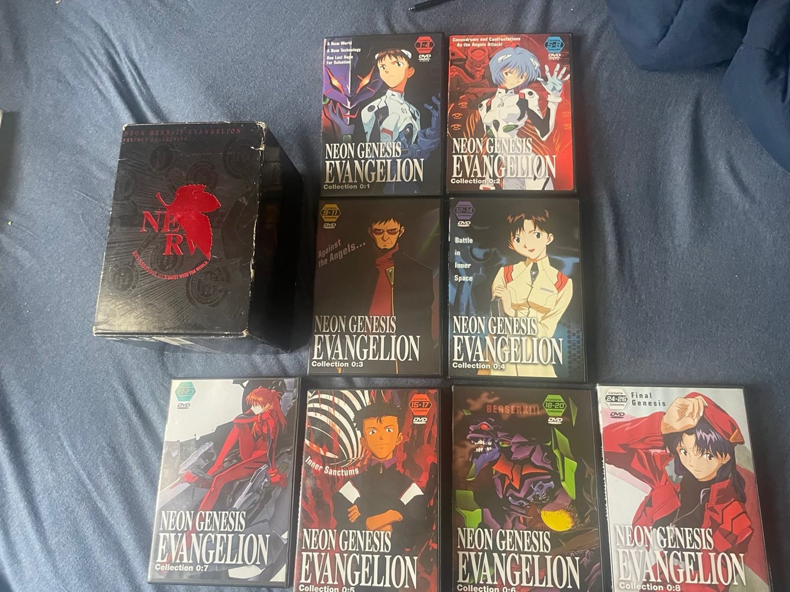 Neon Genesis Evangelion Perfect Collection DVD Set 1,2,4,5,6,7,8