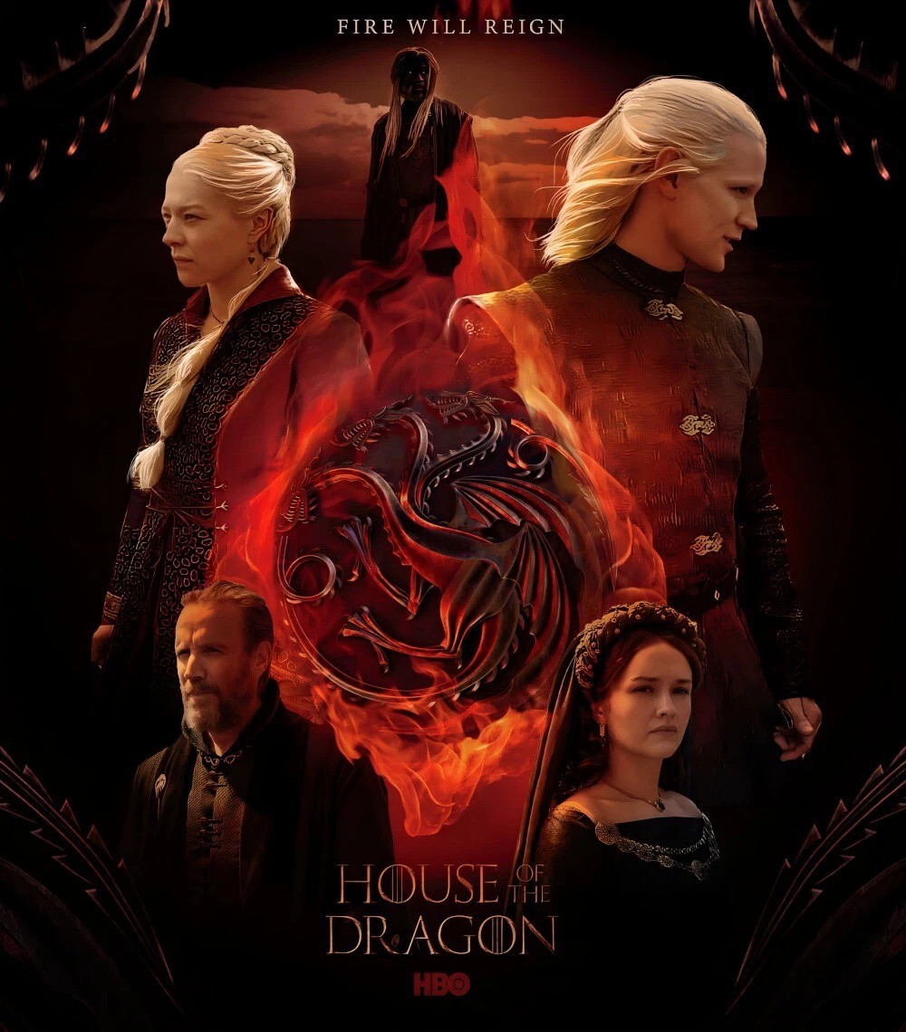 House of the Dragon Season 3 Official Poster Fantasy Wall Art Home Decor