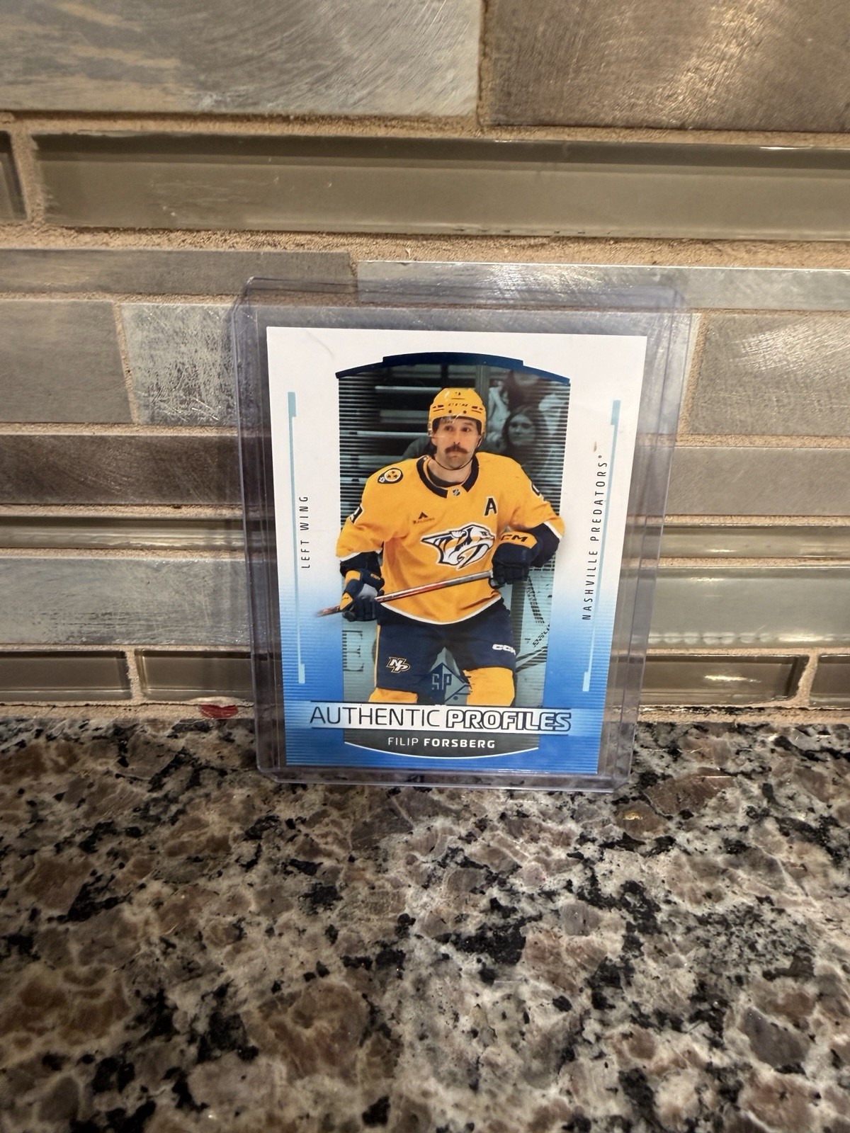 2025-26 SP Hockey Blue Authentic Profiles Filip Forsberg #AP-9  Predators