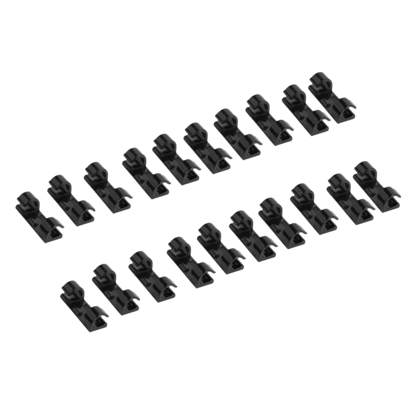 60Pcs Wire Fixing Clamp Clip Desktop Wire Clear  Clips Holder Clamps Cable8415