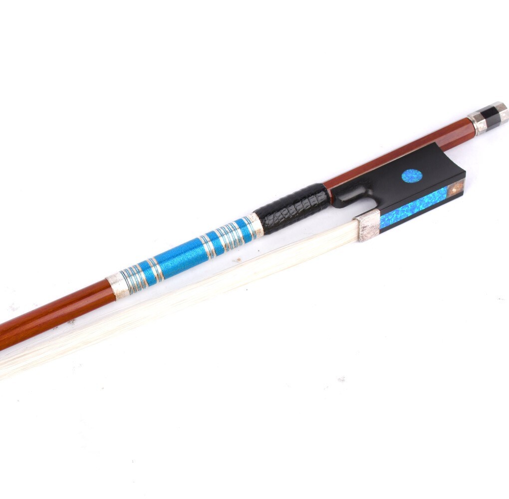 Professional 4/4 Master Violin Bow Blue Eye Frog Silver D.Peccatte Fast