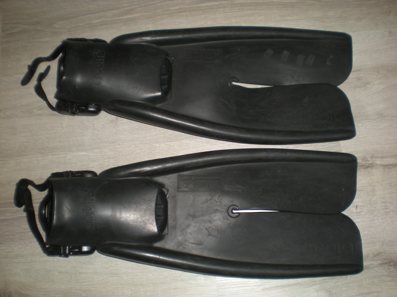 Apollo Bio-Fin Pro Scuba Diving Swim Split Fins Quick Release Straps L Large