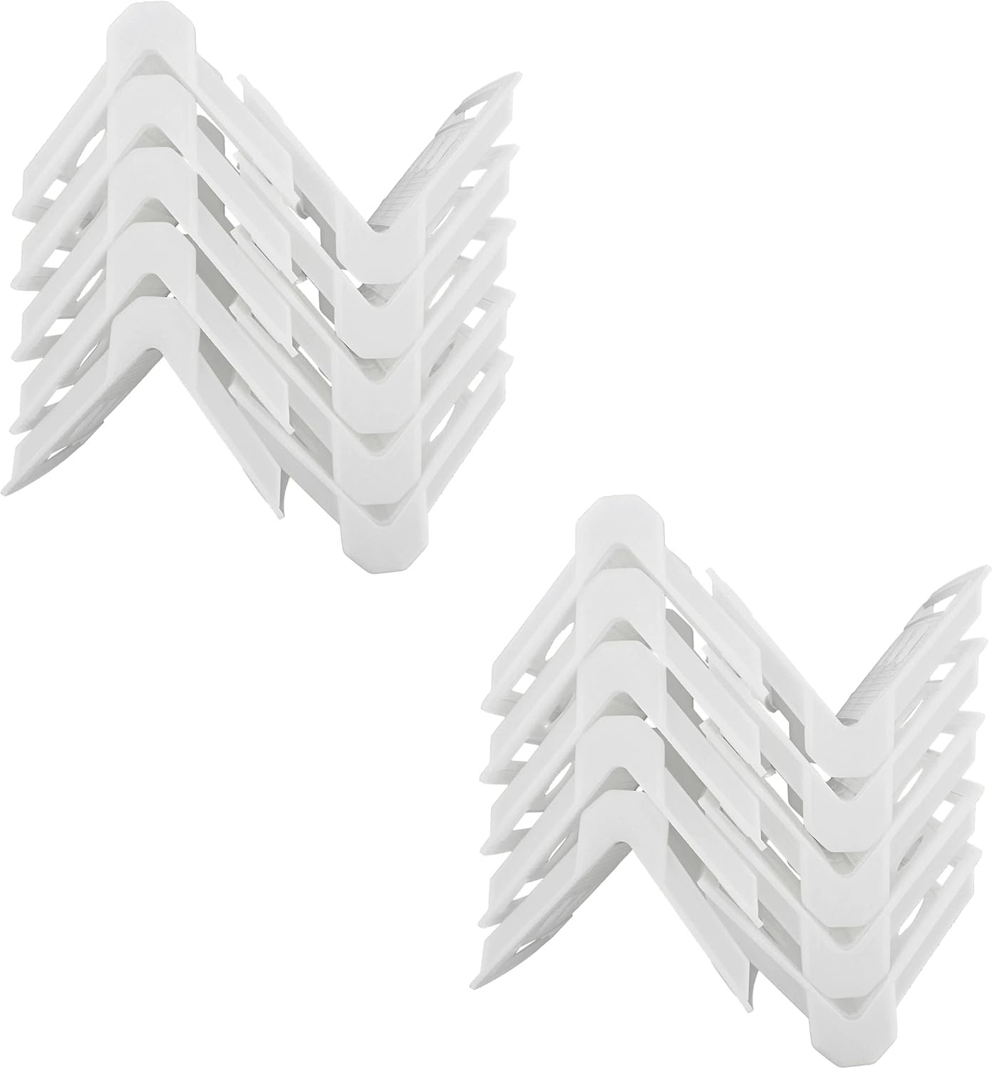 BISupply Cargo Edge Protectors White 10 Pack - Corner Protector Cargo Strap