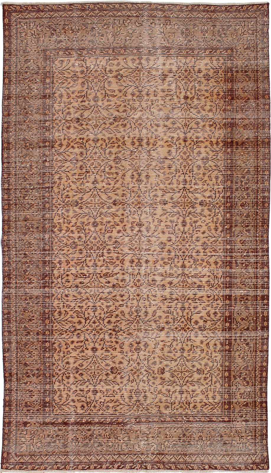 Traditional Vintage Hand-Knotted Area Rug 4'9" x 8'5" Oriental Wool Carpet