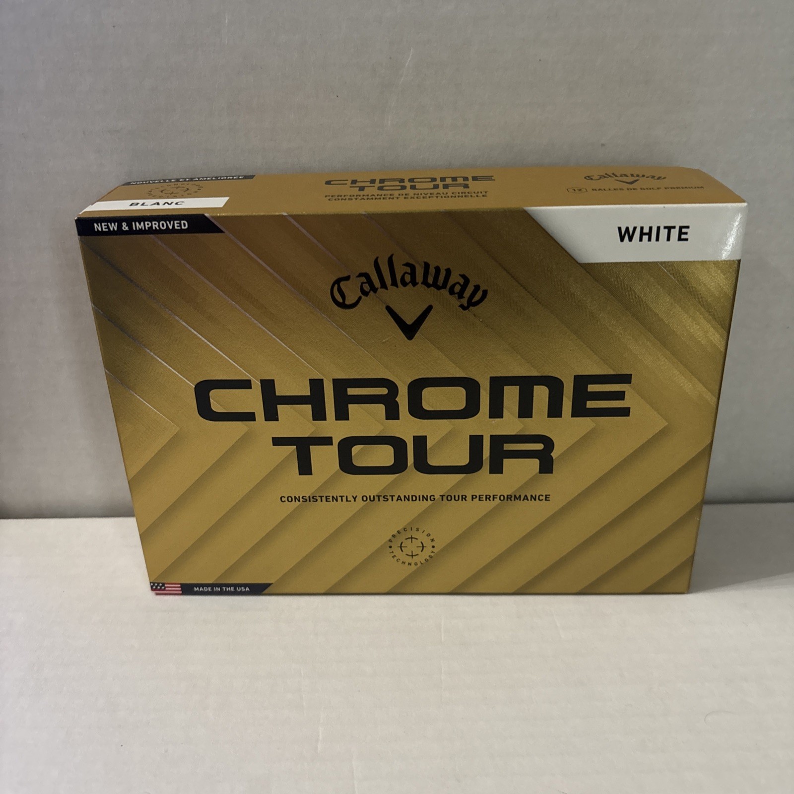 Callaway 2024 Chrome Tour White Golf Balls 1 Dozen New