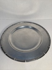 VTG Colonial Wilton Columbia PA USA Pewter RWP 10.4” Serving Tray Plate Dish