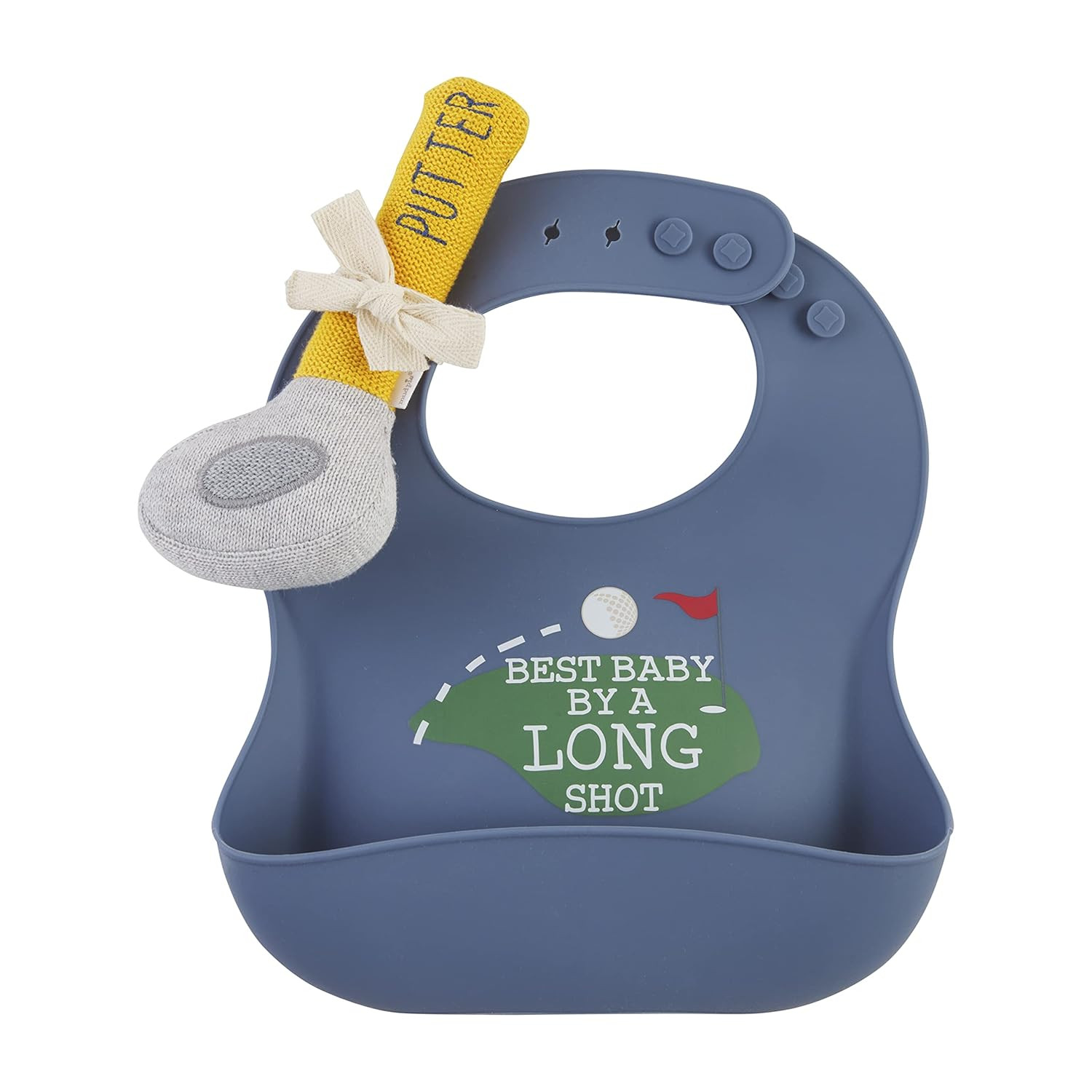 Children'S Golf Bib & Rattle Set