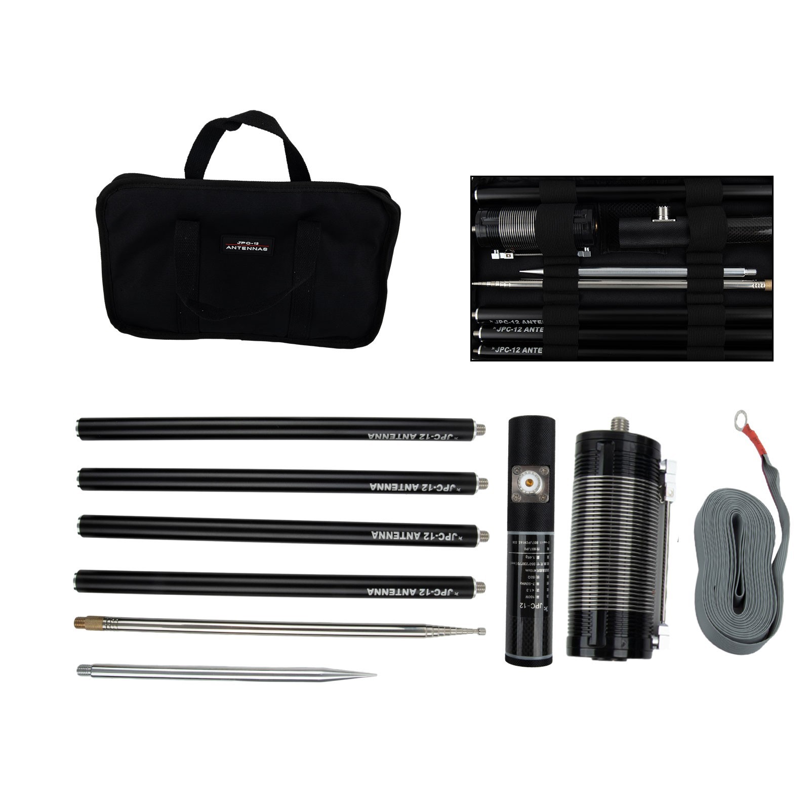 Telescopic Antenna Total Stations 7MHz-50MHz For Ham Radio HF Portable