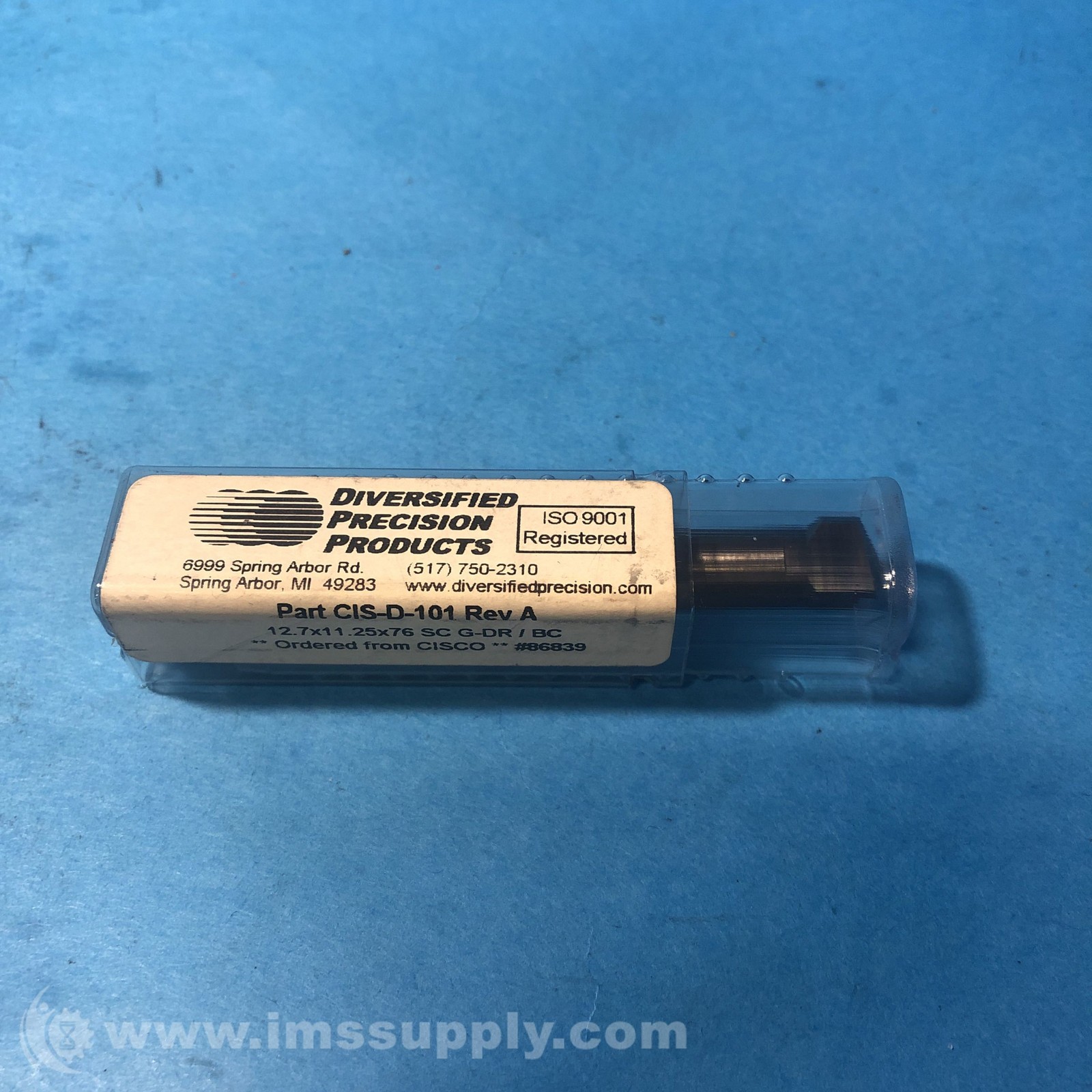 Diversified Precision Products CIS-D-101 Revision A Drill Bit FNOB