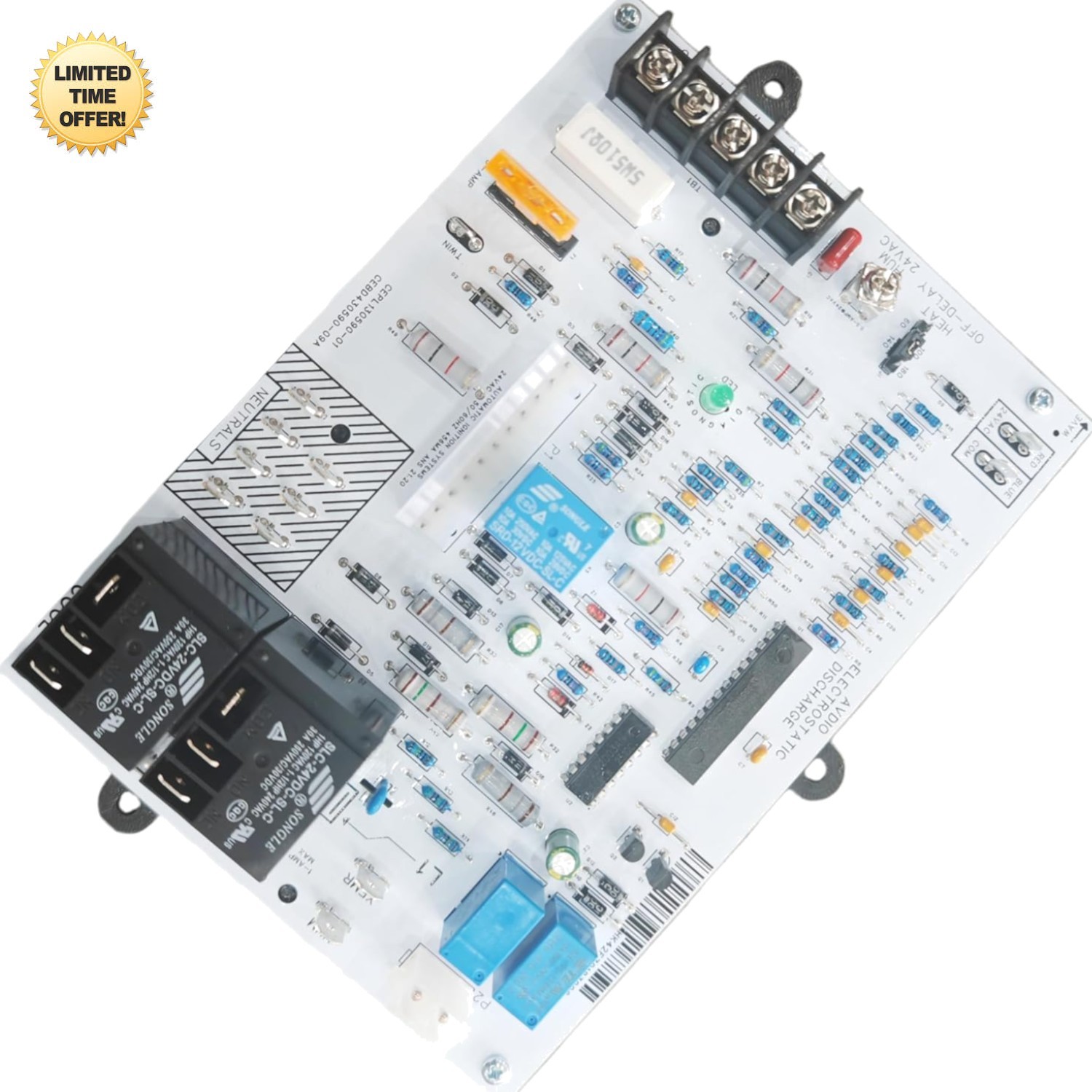 Integrated Furnace Control Board Fits For 1172550 Integrated Furnace CEPL1305...