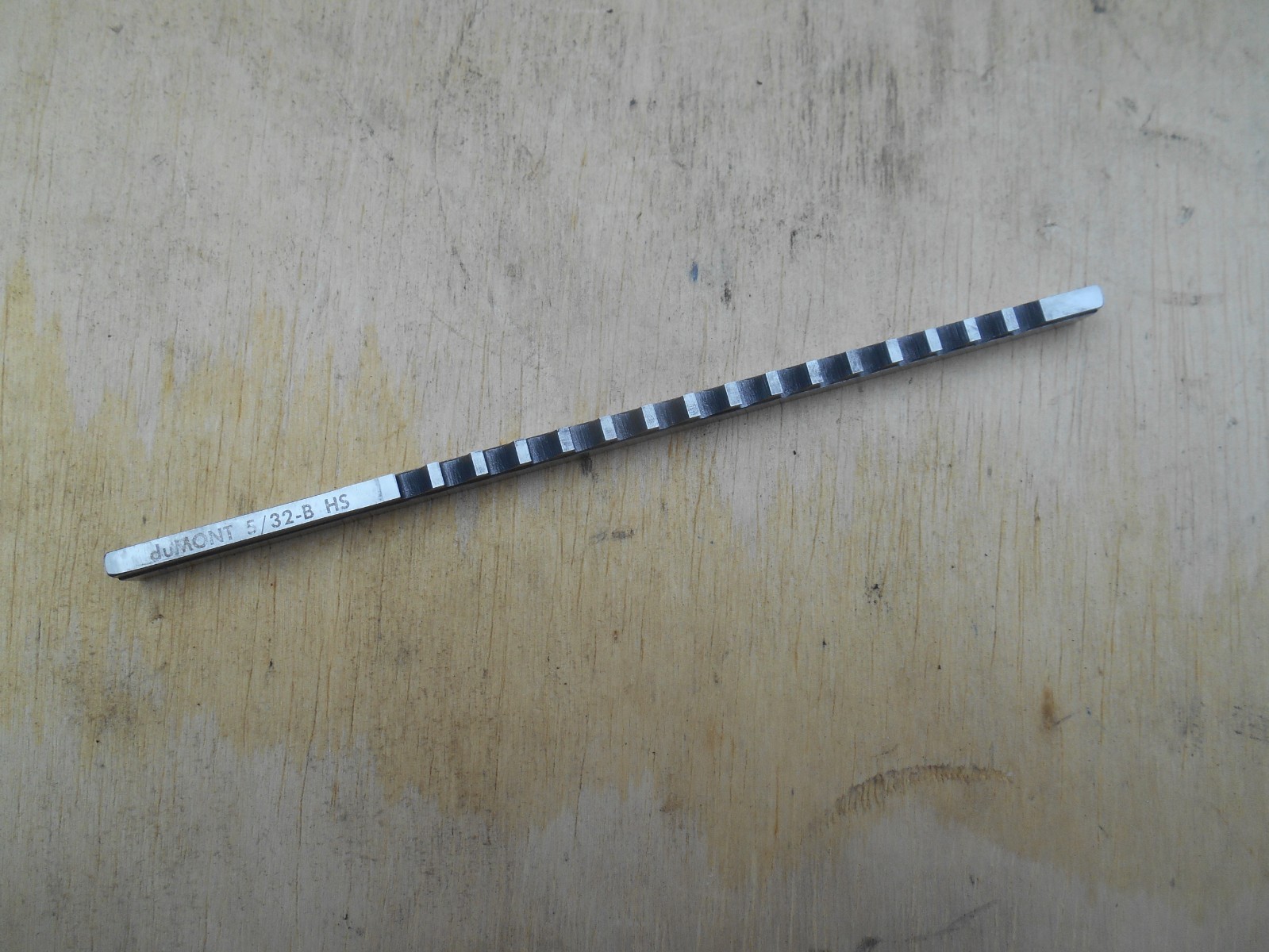 Dumont 5/32" Keyway Broach 5/32-B HS 6-3/4" OAL