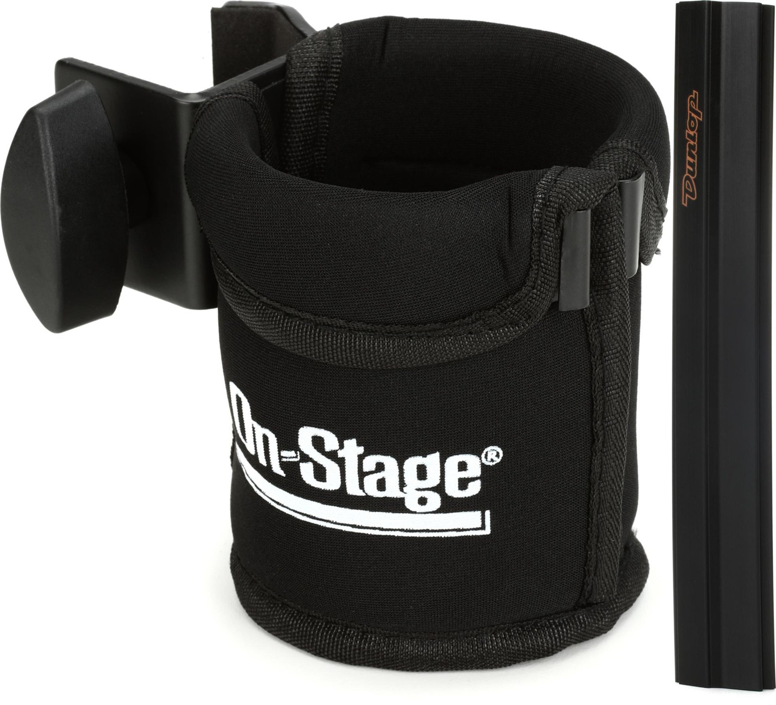 On-Stage MSA5050 Clamp-On Drink Holder + Dunlop 5010 Value Bundle