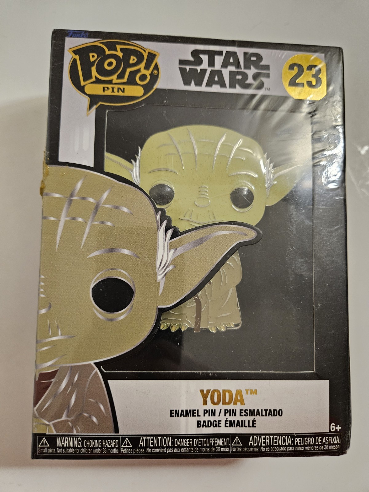 Funko Pop! Pin Star Wars: Yoda - Enamel Pin #23 - Brand New Sealed