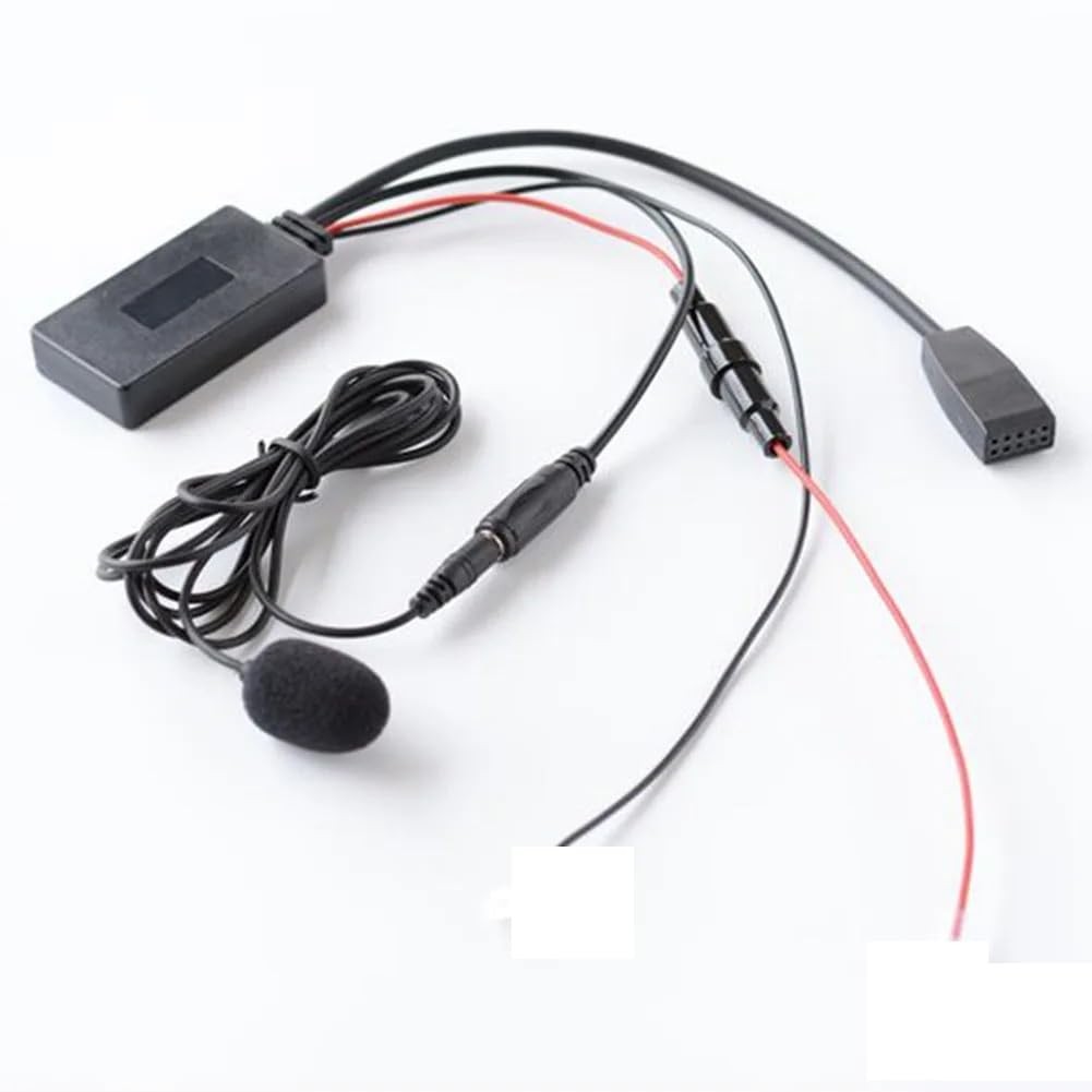 Car Business CD Bluetooth Music Audio Cable 10Pin Microphone Mic Handsfree Ad...