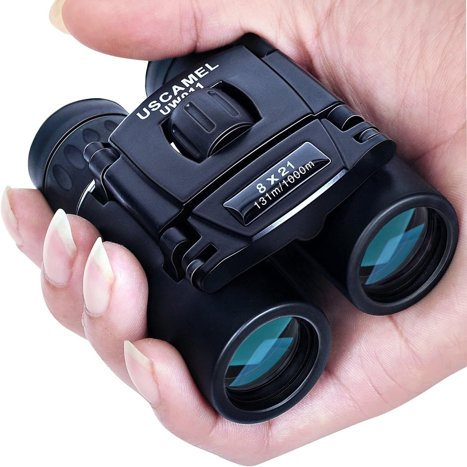 Binoculars for Adults and Kids 8×21 High Powered Compact Binoculars BAK4 Prism E