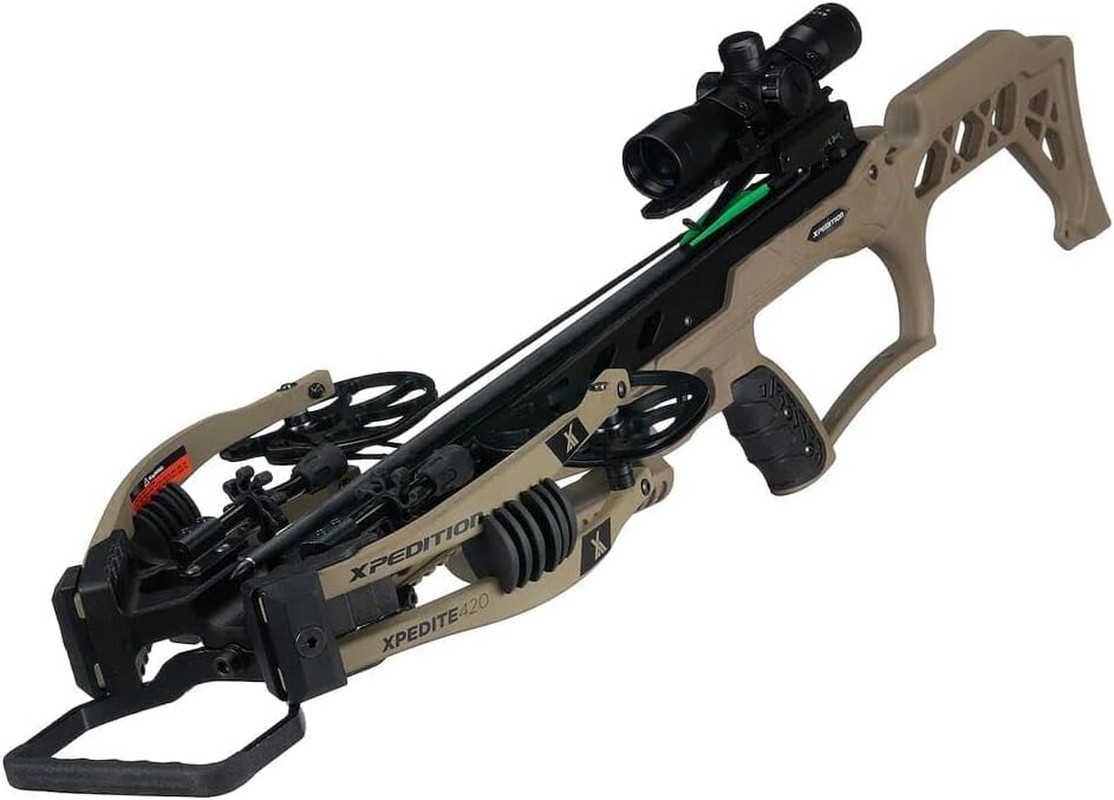 Xpedite 420 Crossbow With Rope & Crank Cocking Device Compound Crossbow