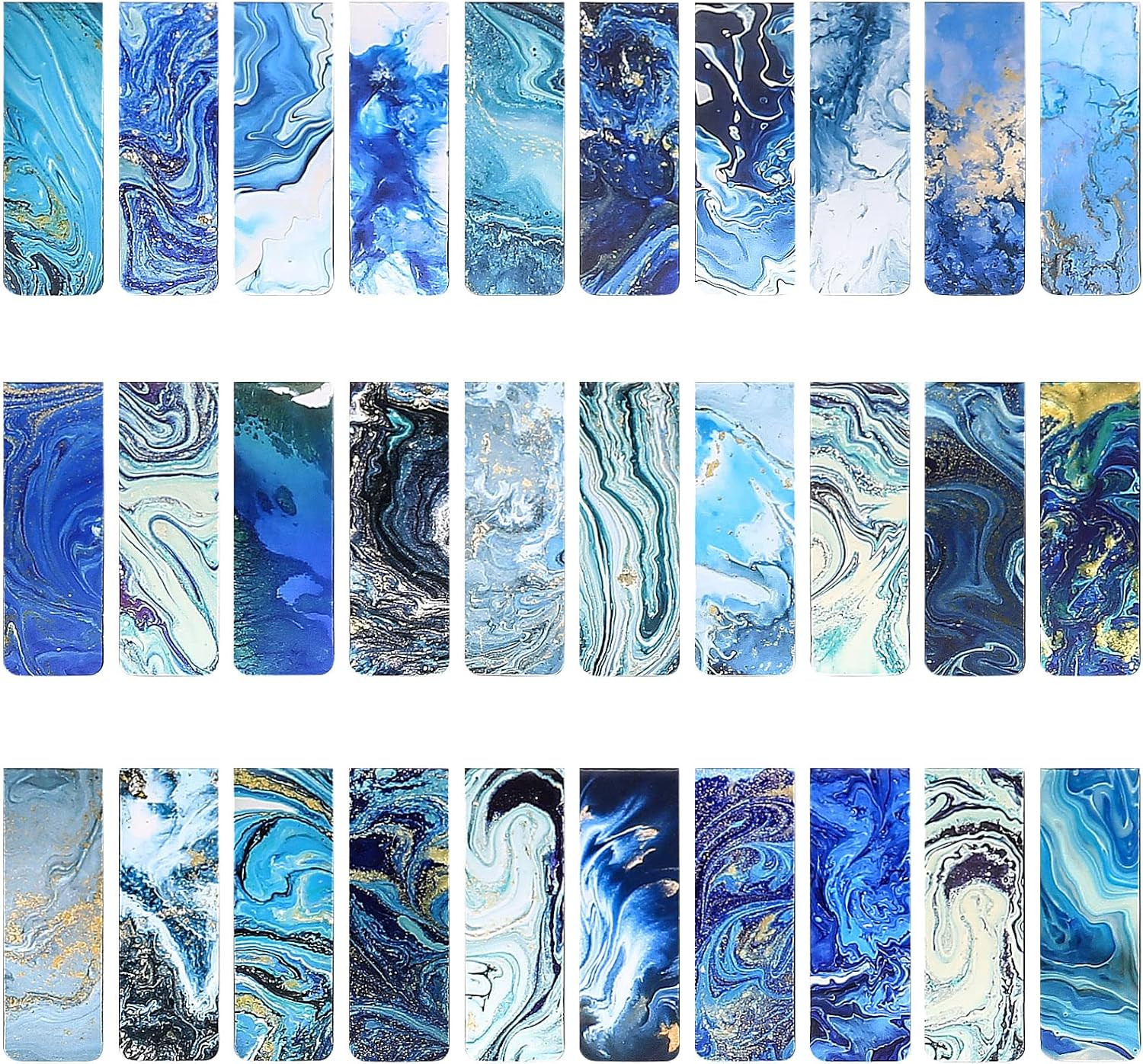30 Ocean-Themed Magnetic Bookmarks - Markers Clips For, Teachers, Home, Office, 