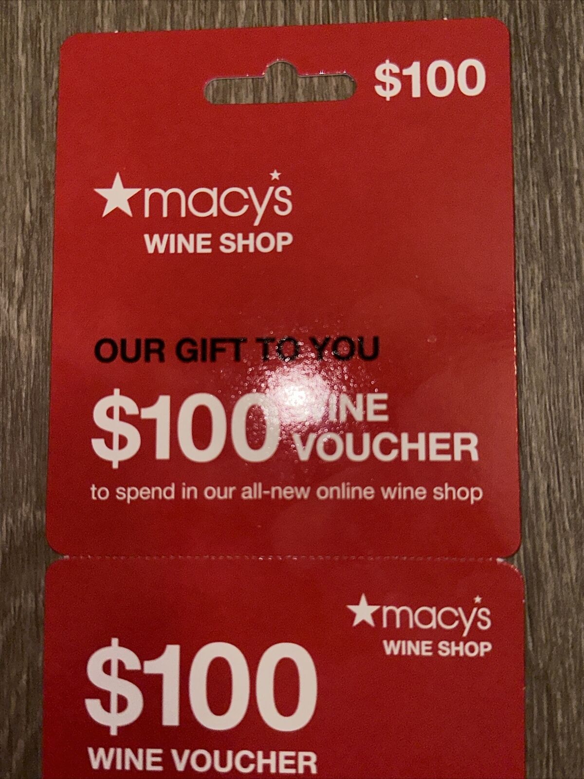 $100 Macy’s Wine Voucher Code