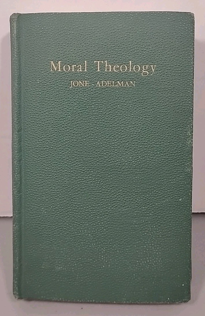 Moral Theology by Heribert Jone & Urban Adelman 1953 Vintage Compact Hardcover