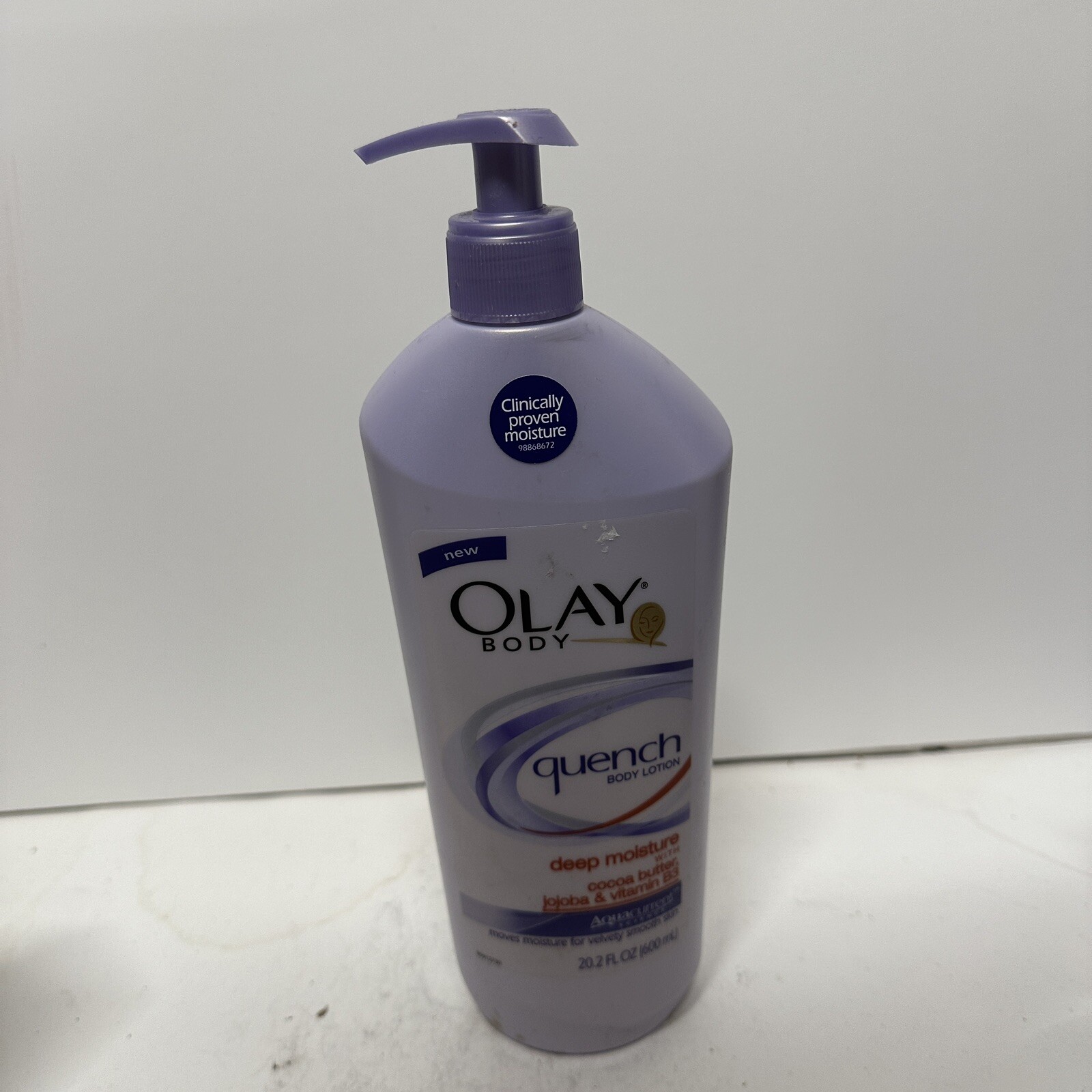 Olay Body Quench Body Lotion Deep Moisture Cocoa Butter Jojoba 20.2 OZ HTF
