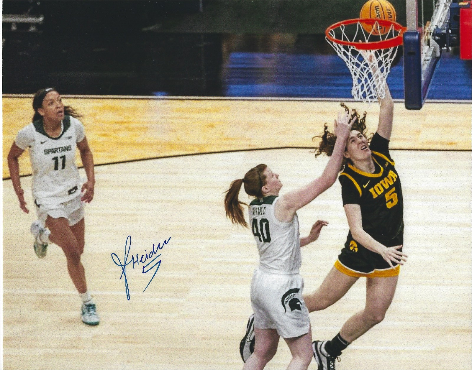 AVA HEIDEN Signed 8.5 x 11 Photo Signed REPRINT Basketball IOWA HAWKEYES