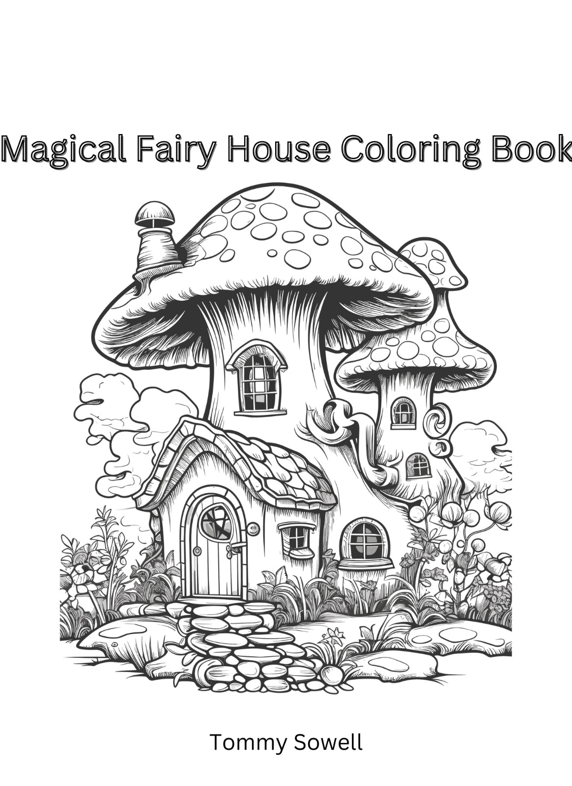 Magical Fairy House Cooloring book for all ages