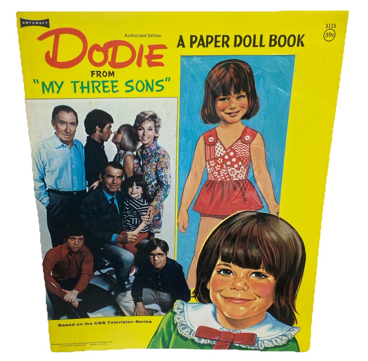 Vintage 1971 DODIE - MY THREE SONS PAPER DOLL BOOK {102}