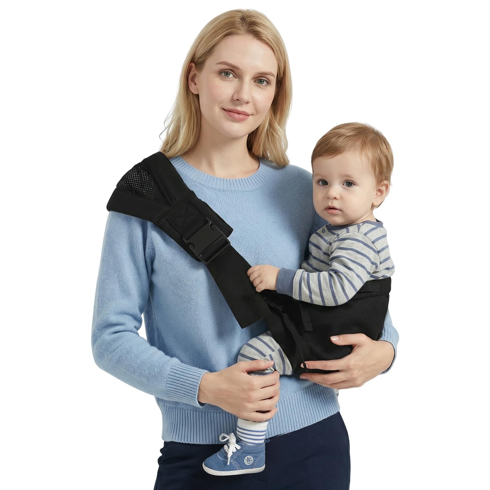 Baby Sling Carrier Newborn to Toddler, Adjustable Toddler Carrier Sling Baby ...