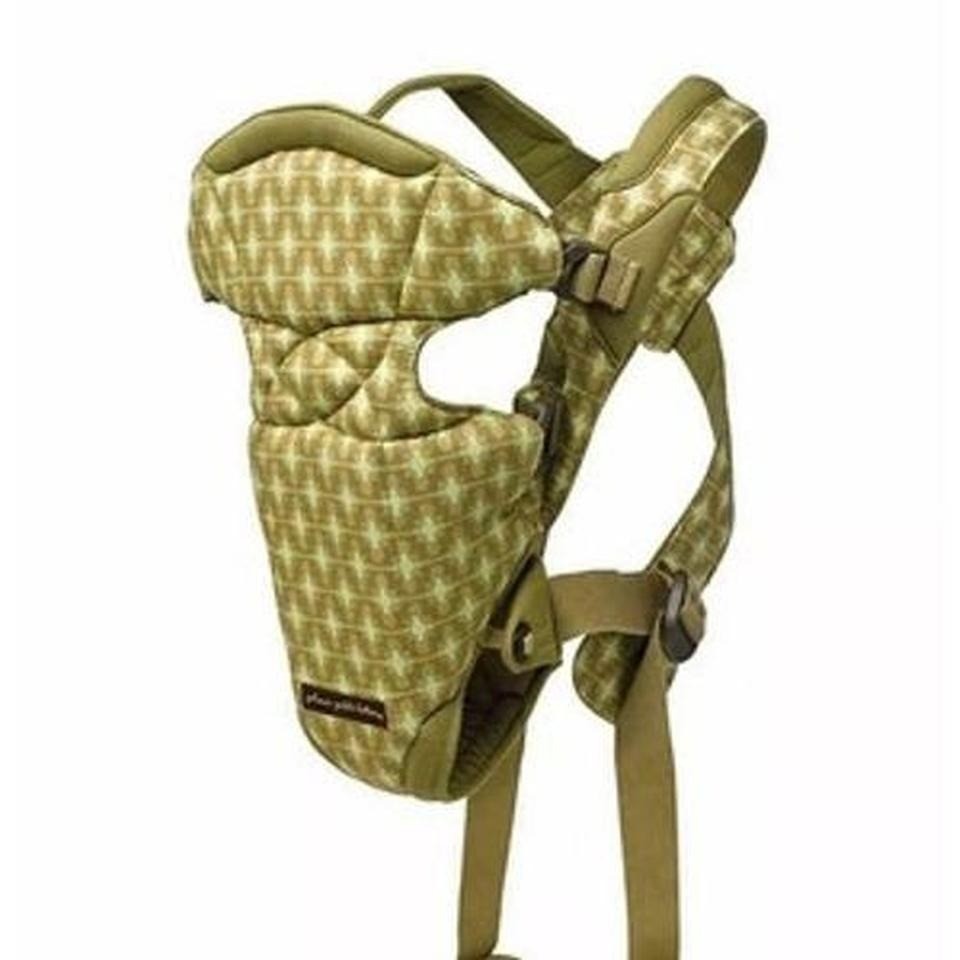 Petunia Pickle Bottom Sightseer Baby Carrier Organic Geometric Print Green
