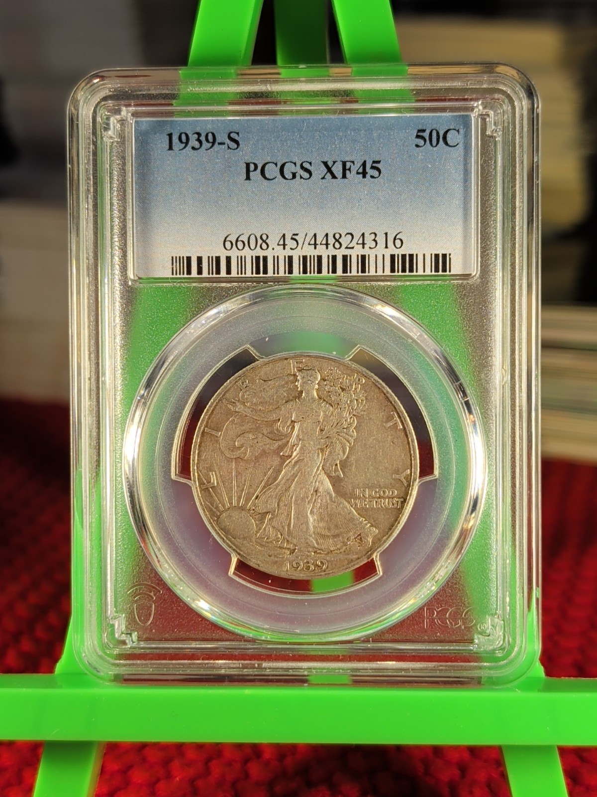 1939-S Liberty Walking Half Dollar 50C Silver PCGS XF45 San Francisco