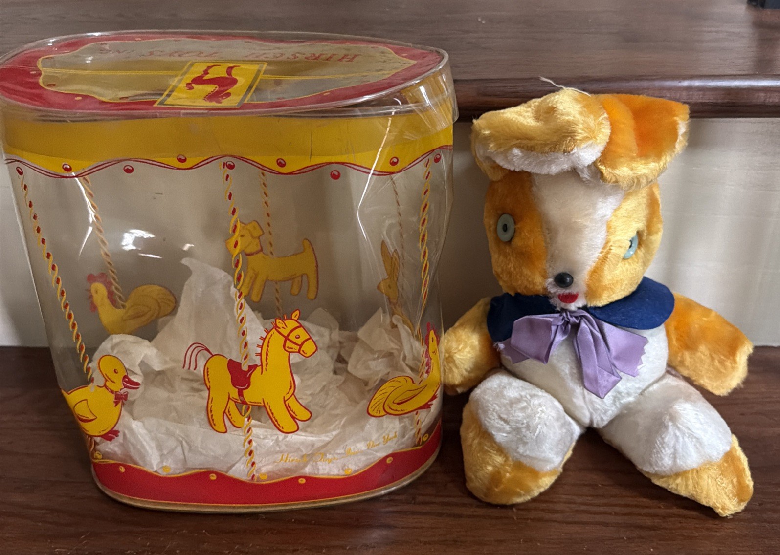 Vintage Hirsch Toys Inc Stuffed Easter Bunny