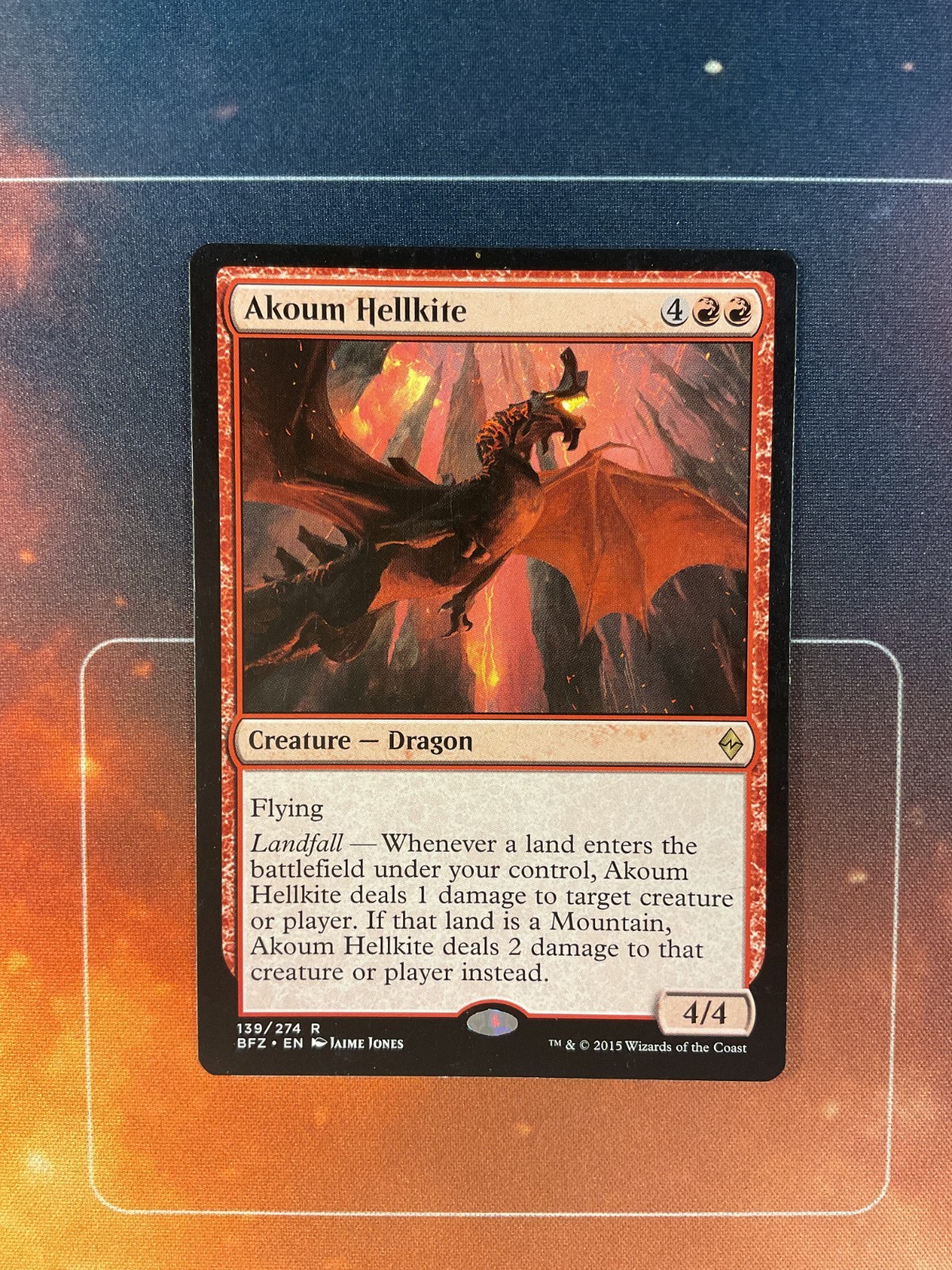 Akoum Hellkite - Battle for Zendikar - Magic the Gathering - MTG