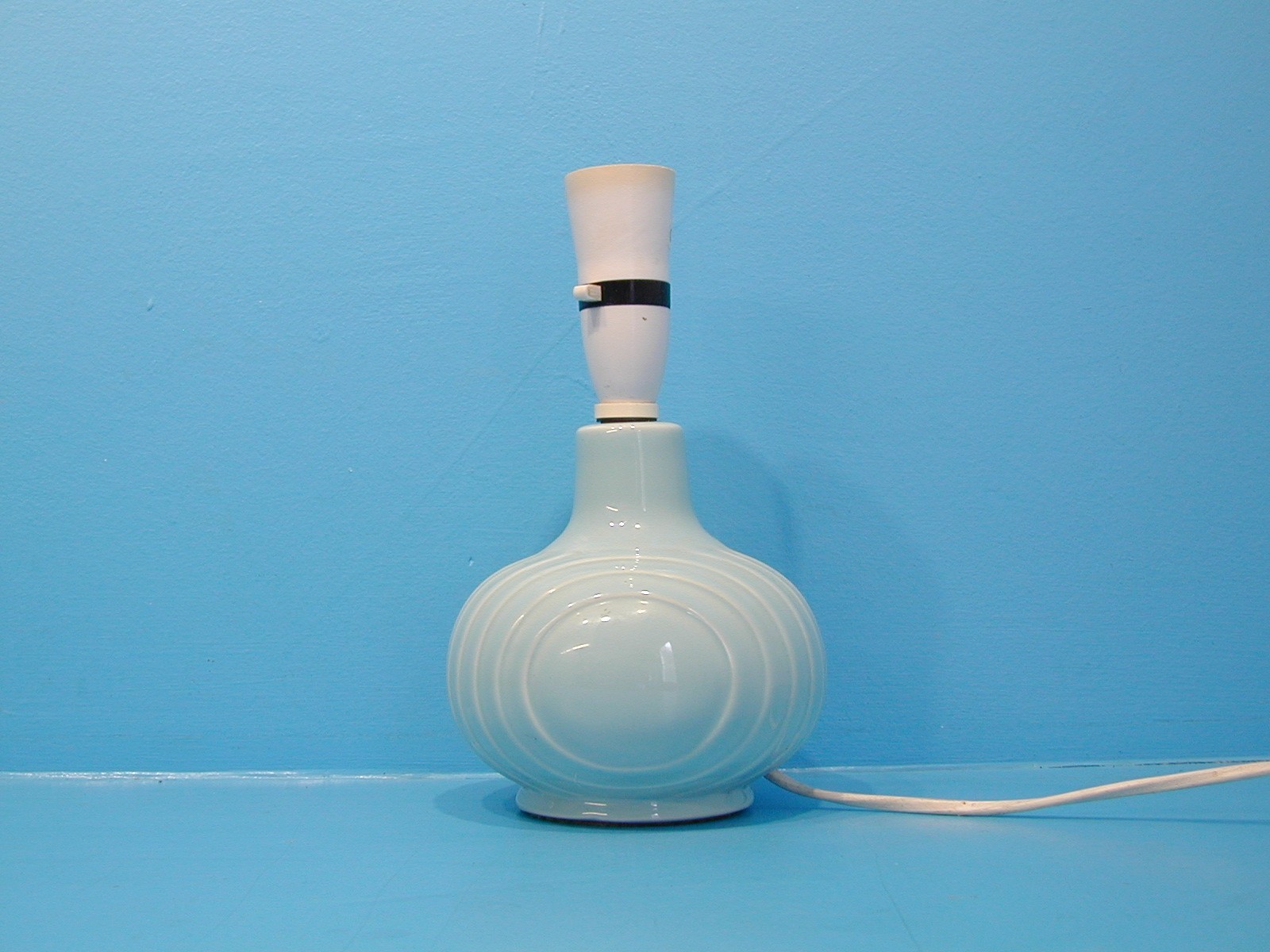 Vintage Hornsea Concept CreamPale Blue  Pottery Lampbase BHS Table Lamp