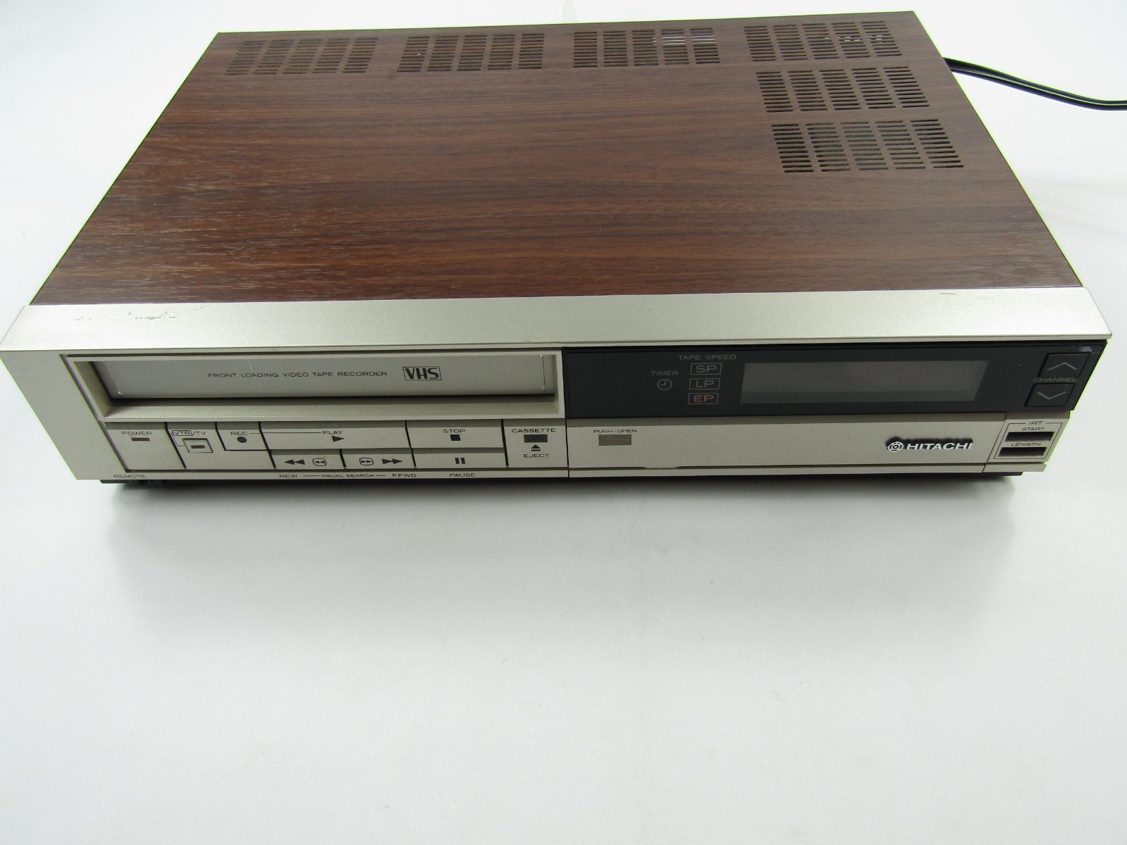 VTG Hitachi Front Loading Video Tape Recorder VHS Player VT-61A For Parts Only