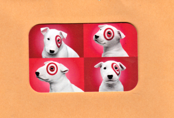 Collectible Target Gift Card -Four Dog Puppy Grid - No Cash Value