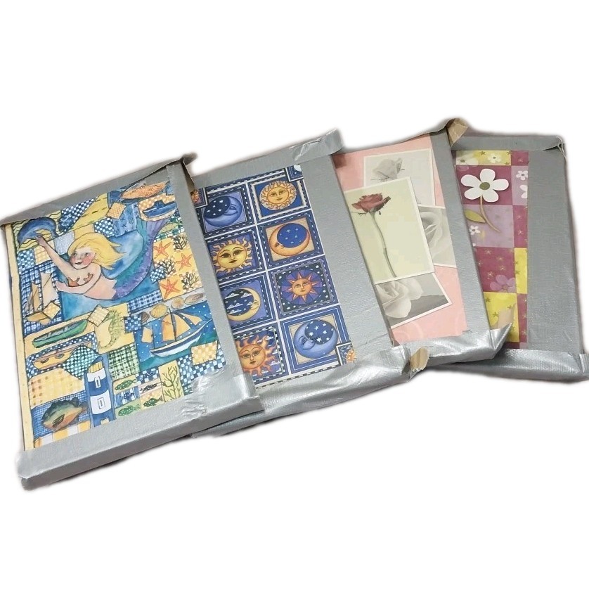 4 Vintage Journals Seald Mystery