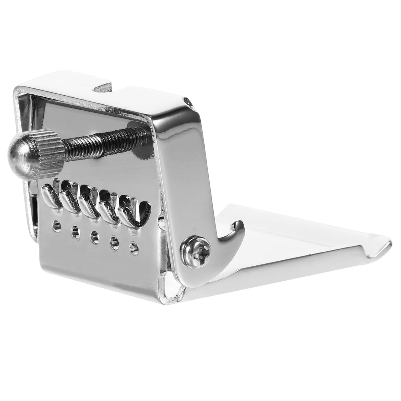 HEALLILY 5 String Banjo Tailpiece, Chrome Plated Alloy Small, finish 