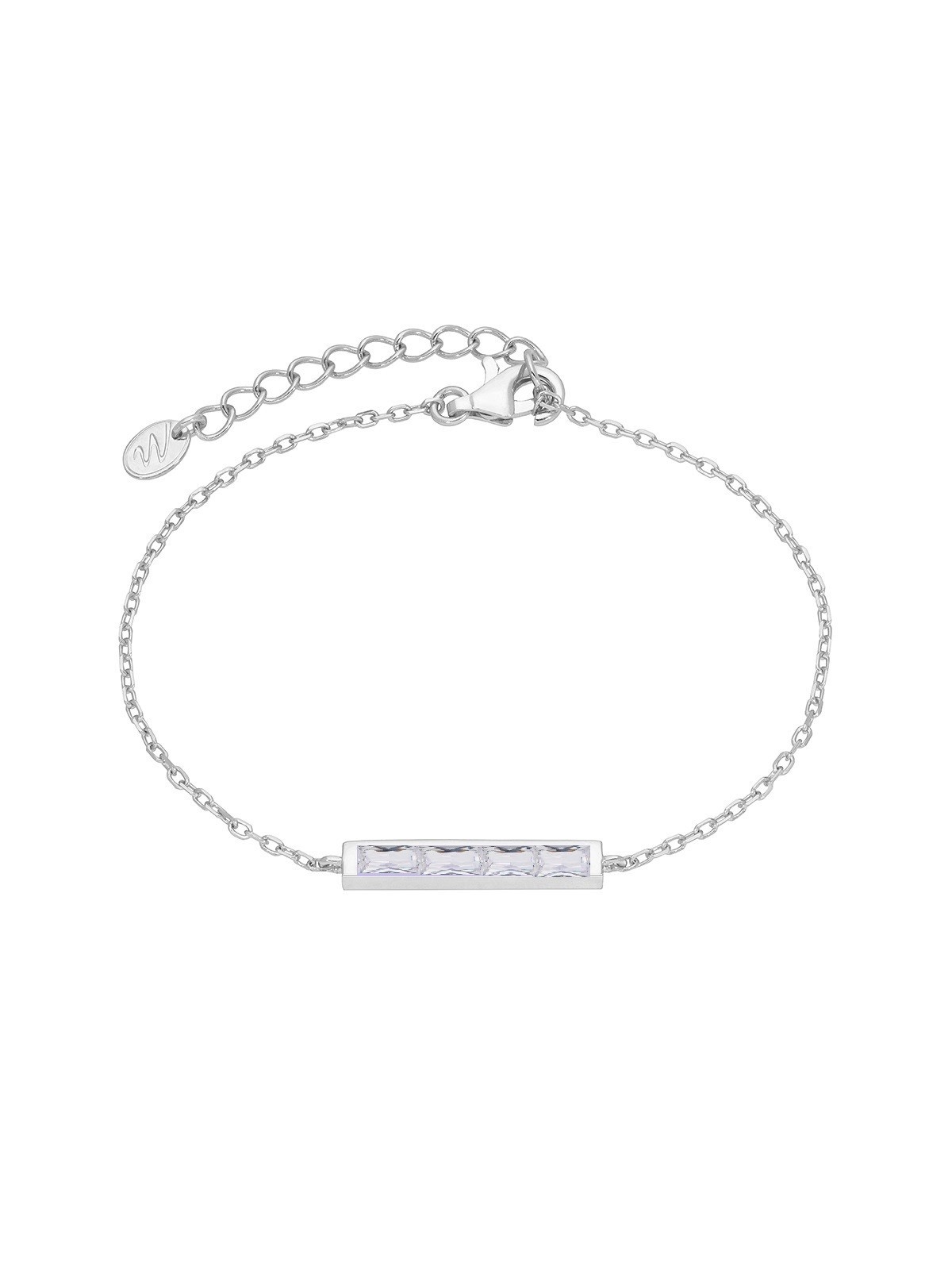 Bracelet Nobby's Zircons Baguette Marea Silver D03803 / Ag