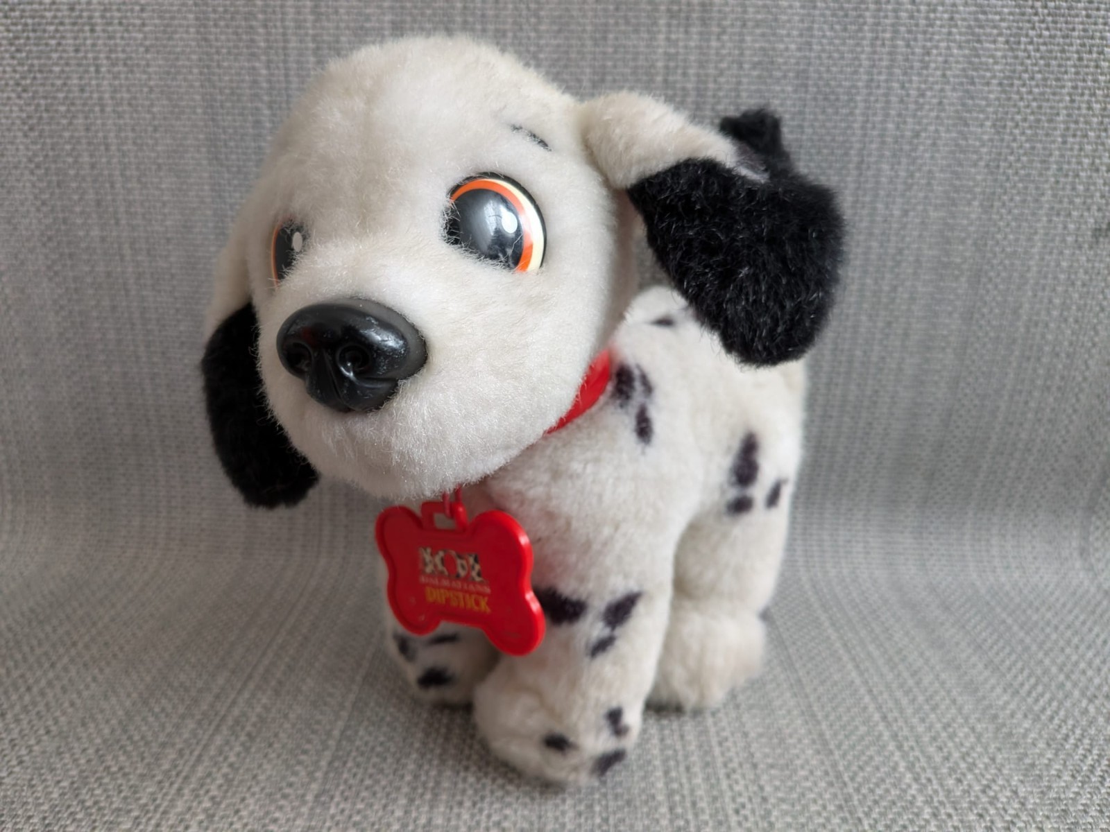 Disney Mattel 101 Dalmatians Dipstick Plush Wagging Tail Working 1996 Soft Toy