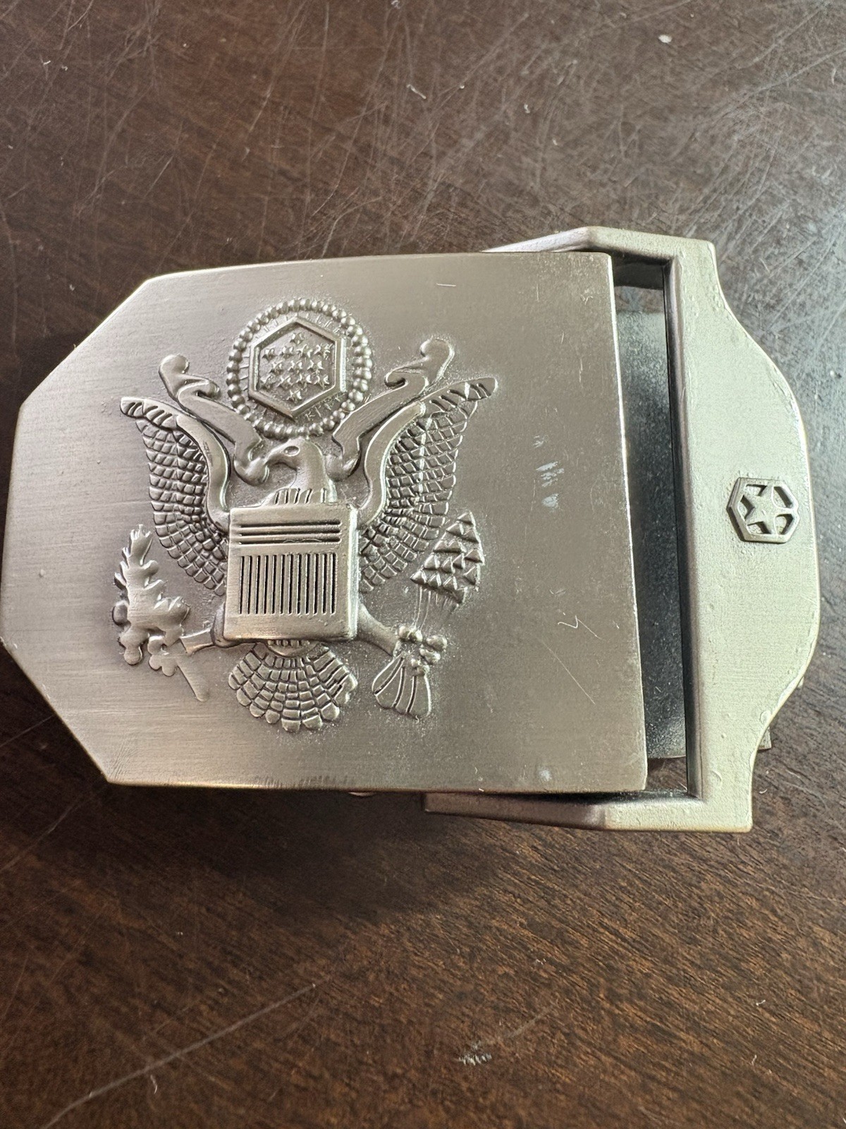 Vintage Buckle featuring the Great Seal of the United States.
