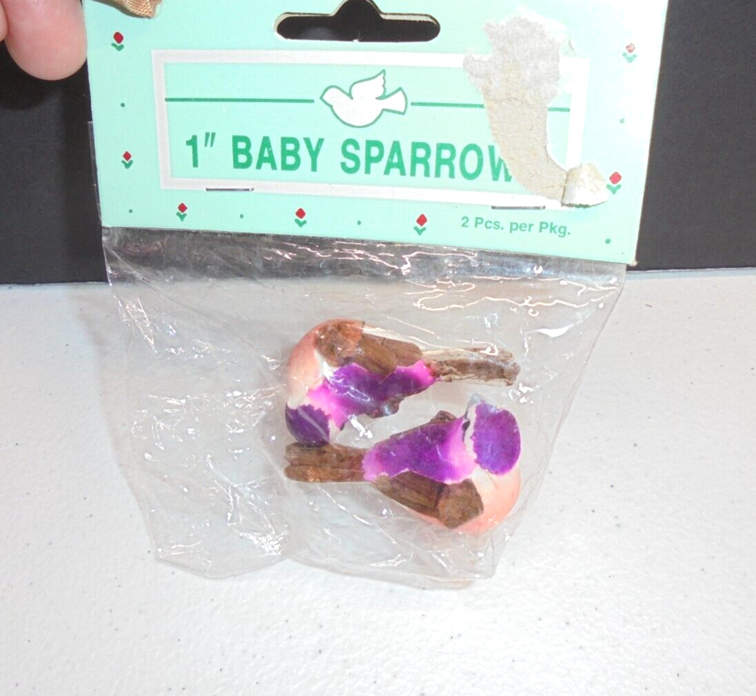 Floral Craft Baby Sparrow Bird 1" Crafts Floral Arrangements