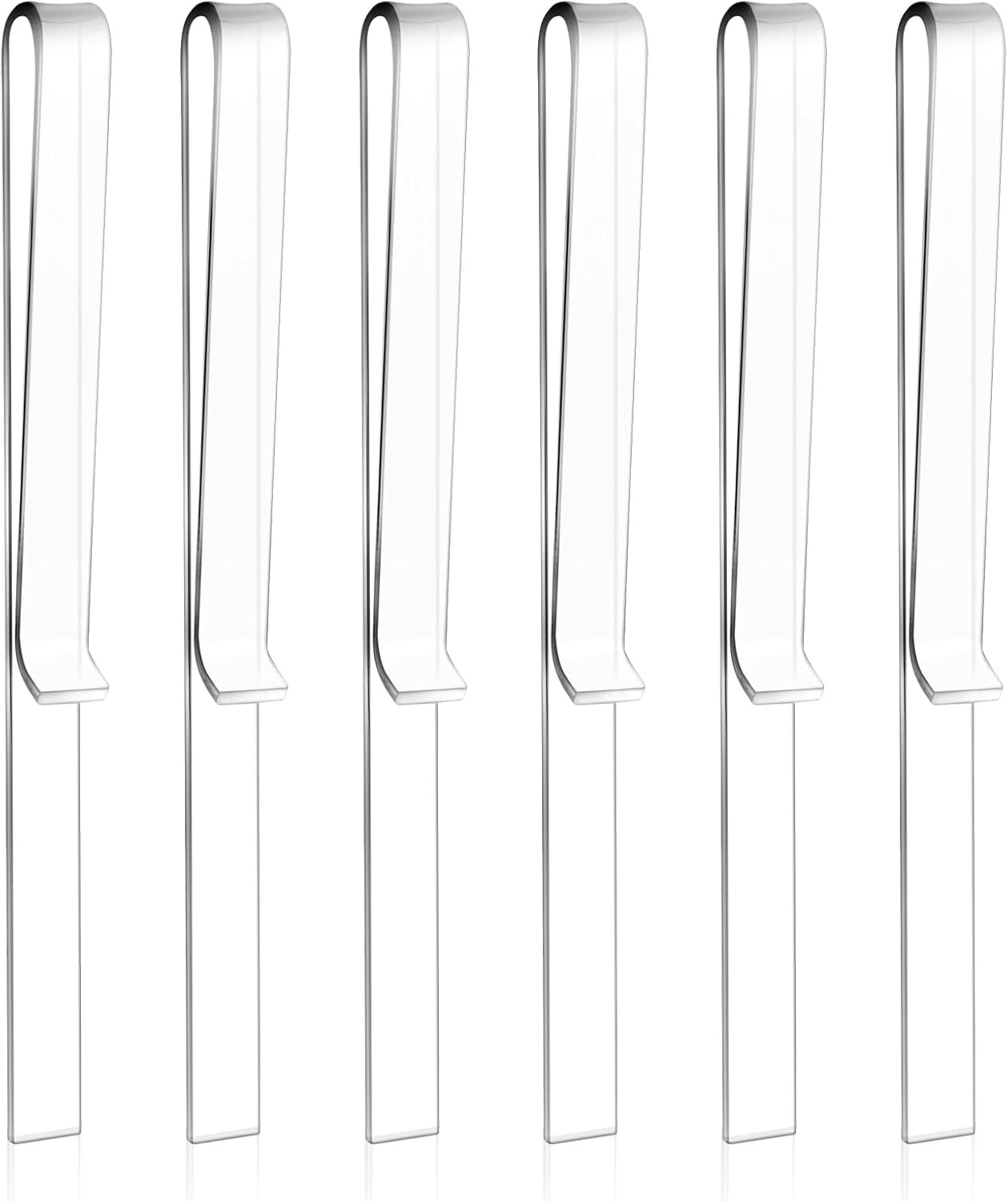 6 Pcs Clear Acrylic Music Stand Clips Piano Book Holder Clips for Musician