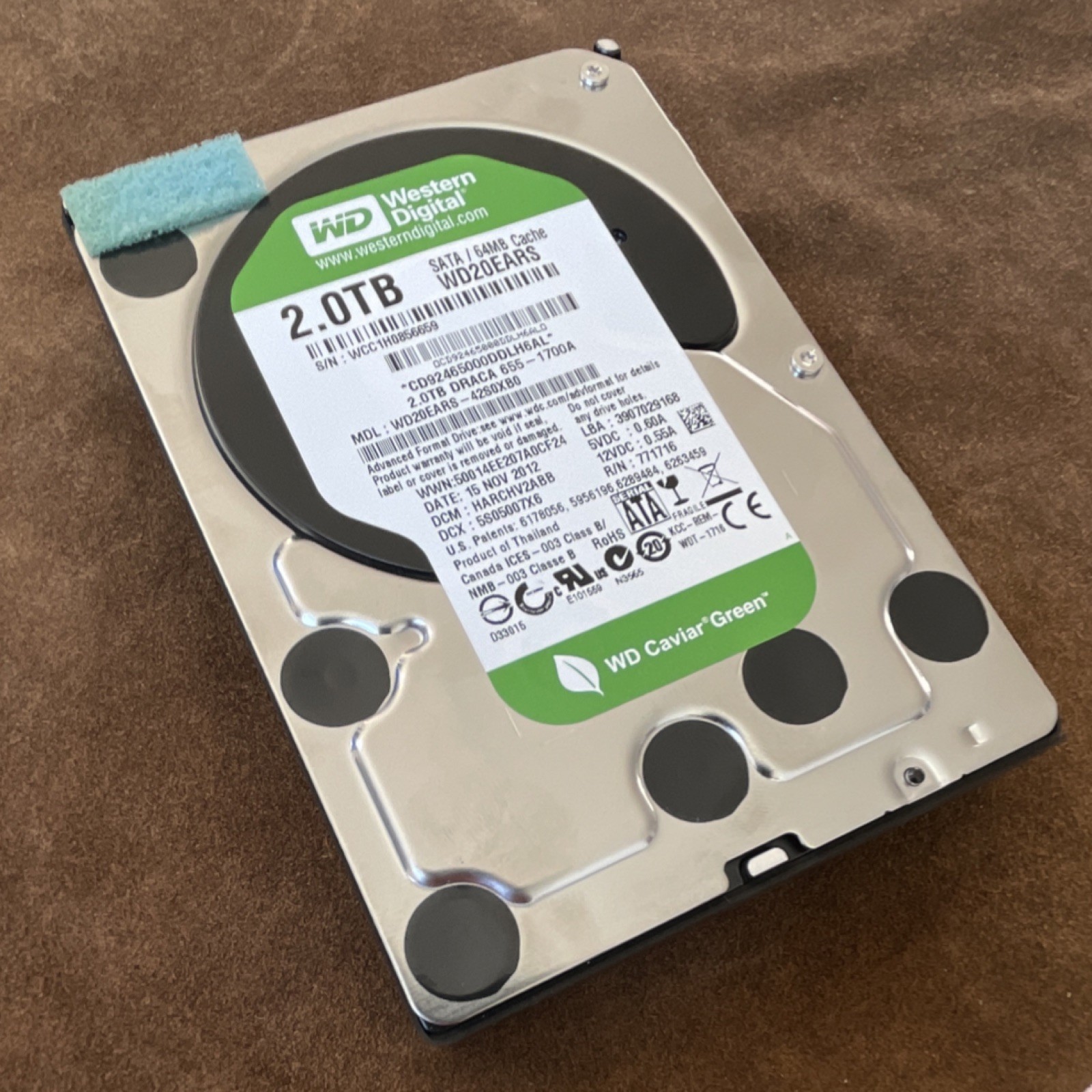 Western Digital WD Caviar Green 2TB SATA 3.5" 64MB WD20EARS  TESTED