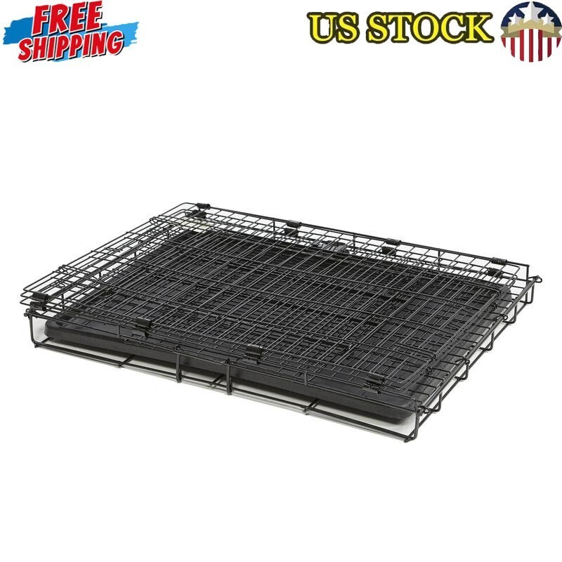 Durable Folding Rabbit Cage Easy Setup One-Handed Access Hygienic Design New