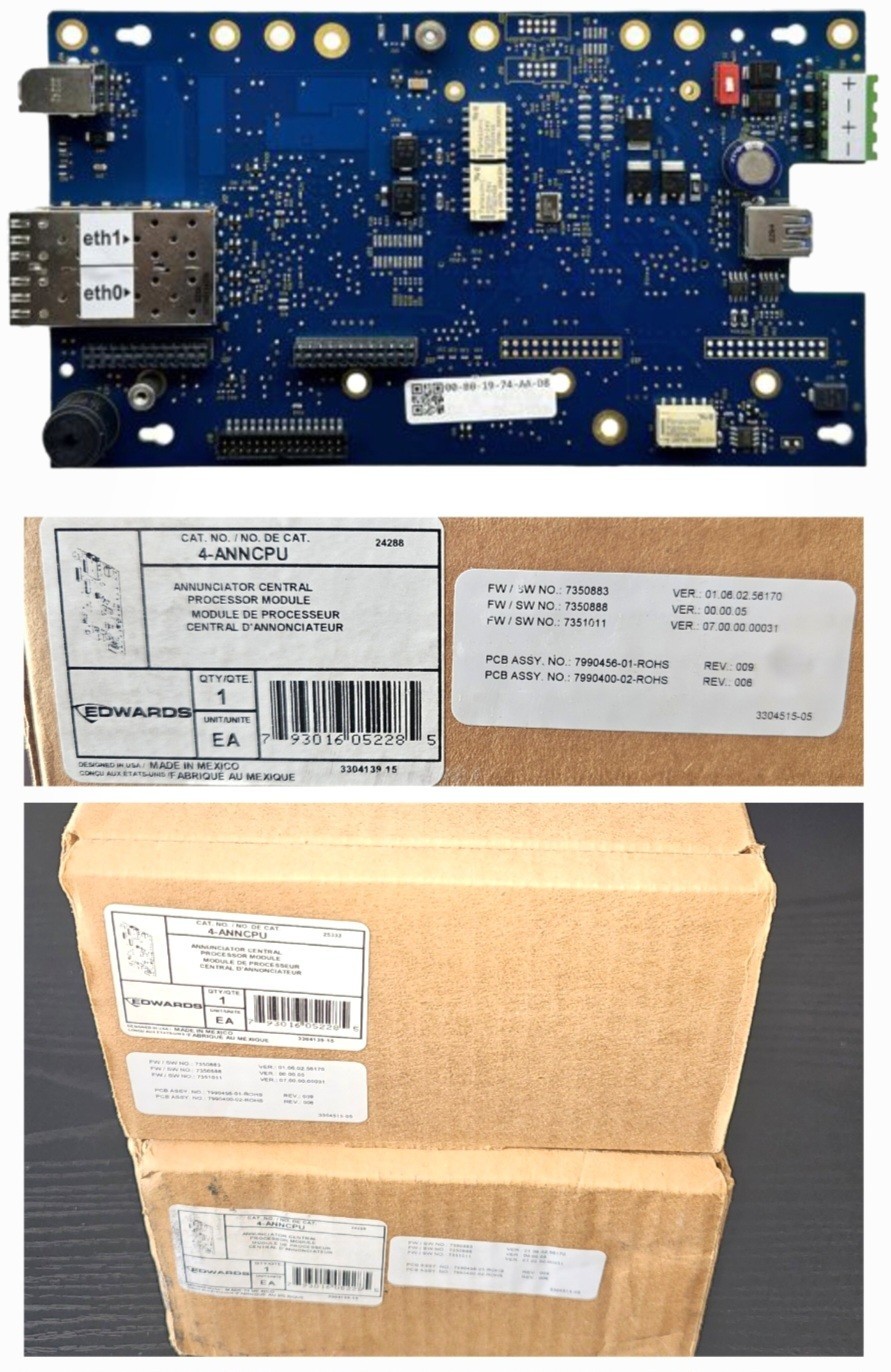 Edwards EST 4-ANNCPU ANNUCIATOR CENTRAL PROCESSOR UNIT